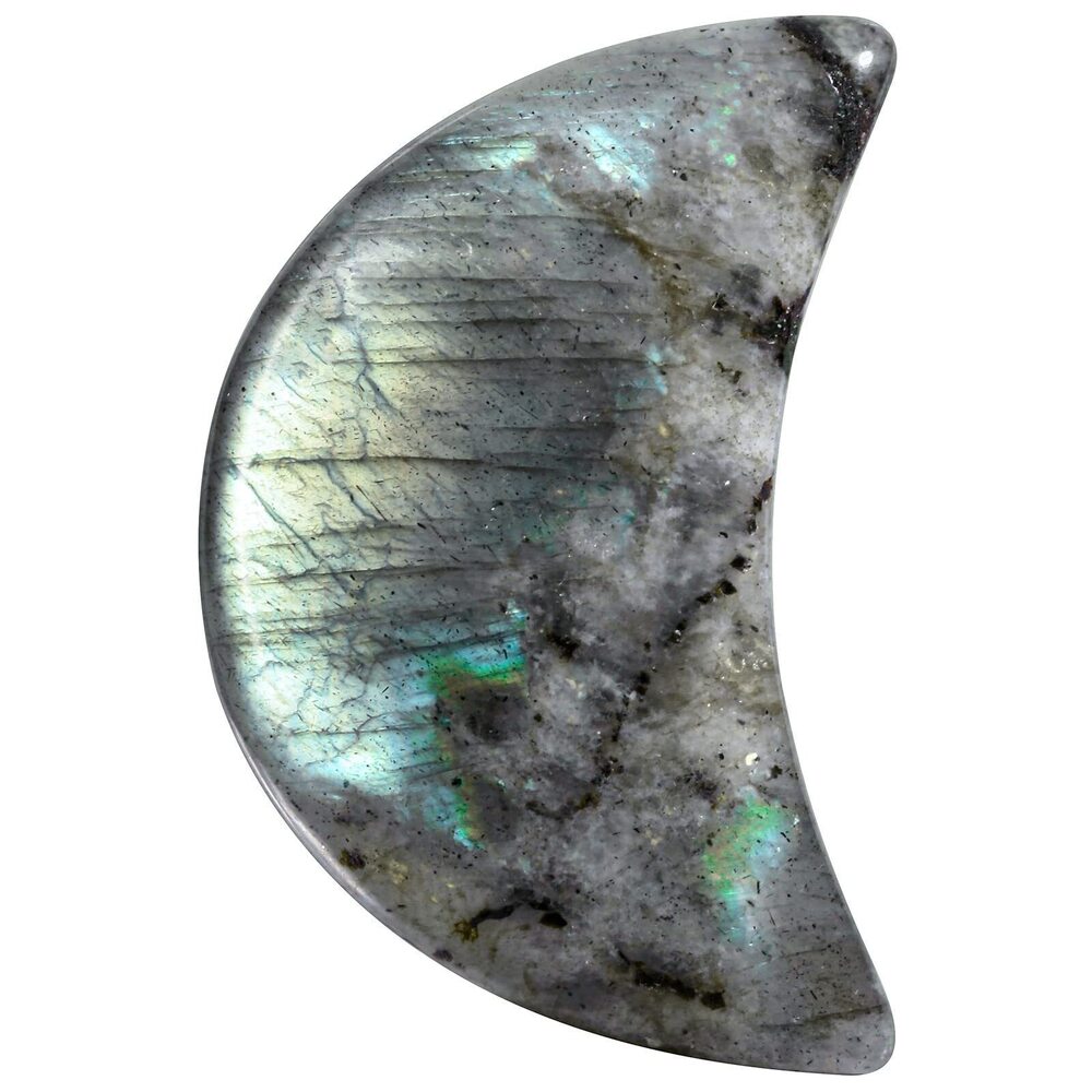 4686 6Pcs Crescent Moon Healing Crystal Stones for DIY Jewelry Making/Home